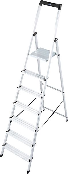KRAUSE Stehleiter "Solidy" Aluminium, 1x7 Stufen, Arbeitshöhe ca. 348 cm günstig online kaufen