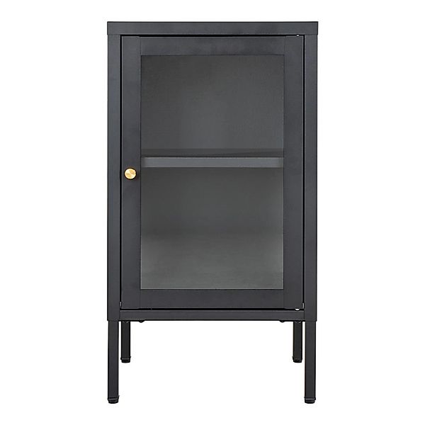 ebuy24 Dalby Vitrinenschrank 1 Glastür Schwarz günstig online kaufen