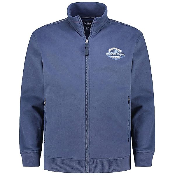 North Sweatjacke aus Baumwollmischung Farbe dunkelblau Größe: 6XL günstig online kaufen