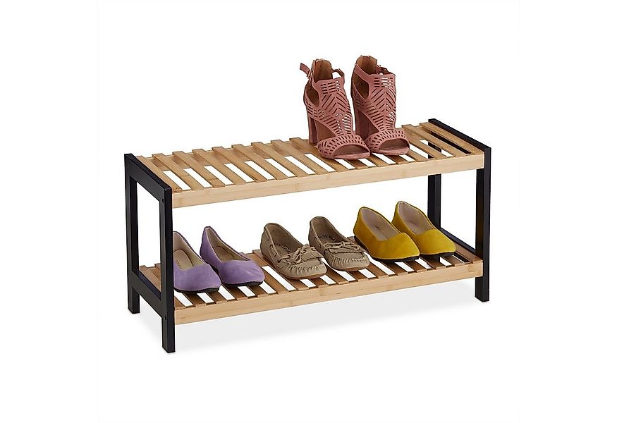 relaxdays Schuhregal mit 2 Ebene günstig online kaufen