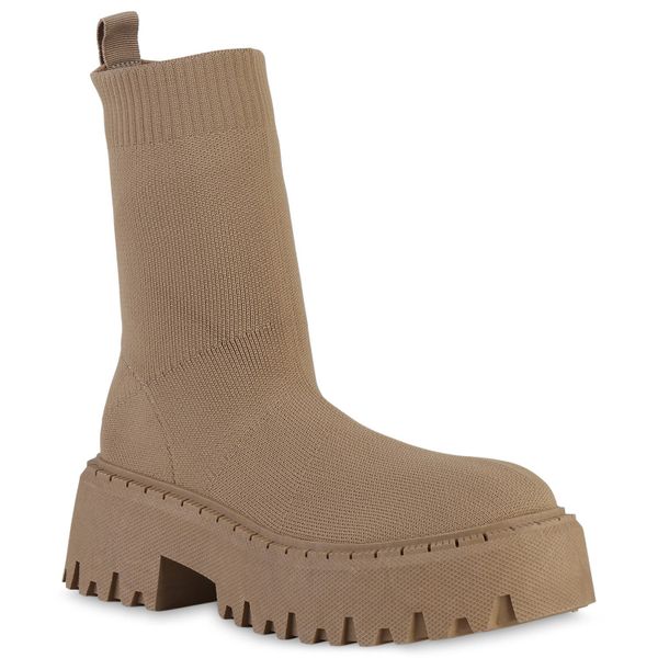 VAN HILL 839539 Plateaustiefelette Damen Stiefeletten günstig online kaufen