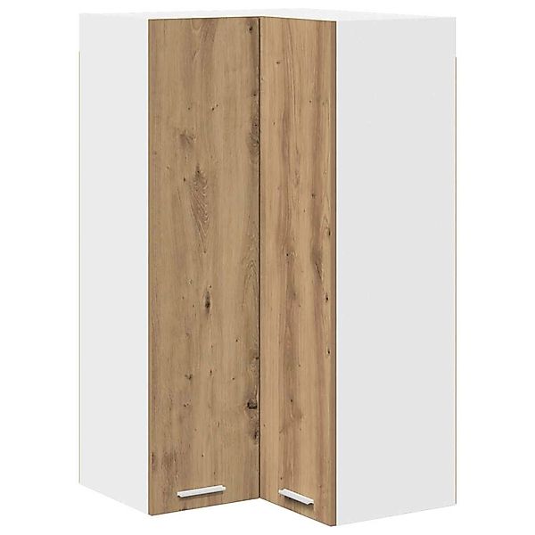vidaXL Hängeschrank Riga Artisan-Eiche und Weiß 57 x 57 x 100 cm 884377 günstig online kaufen