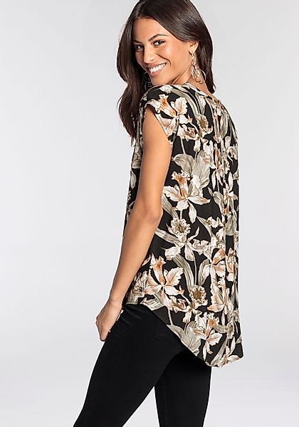 Laura Scott Druckbluse mit asymetrischem Saum günstig online kaufen