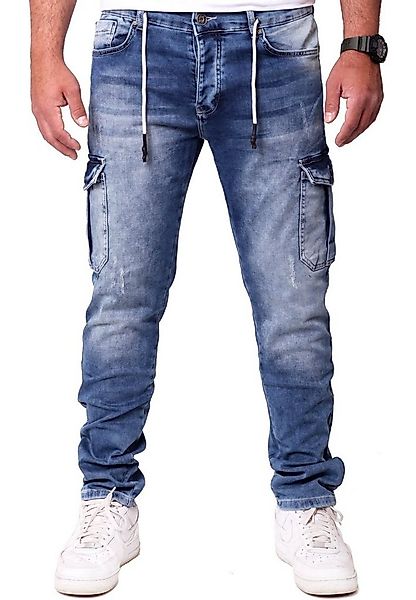 Reslad Stretch-Jeans Reslad Cargohose Jeans Herren Cargo Hose - Sweathose i günstig online kaufen