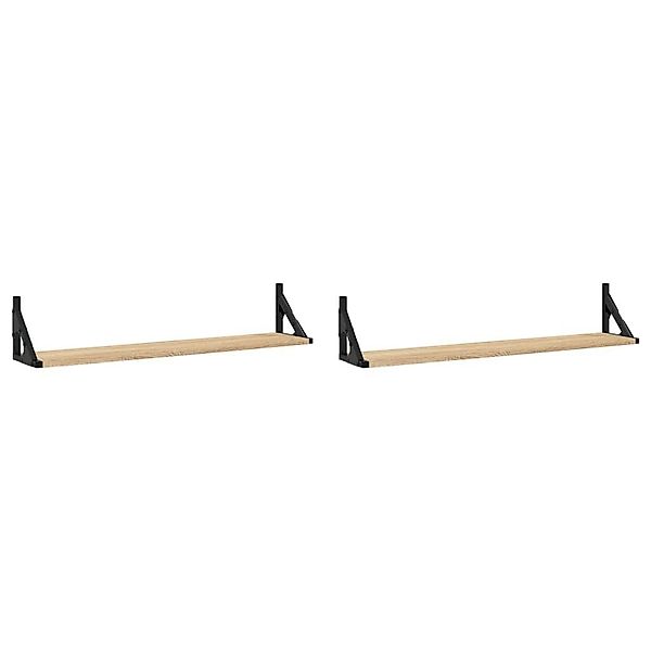vidaXL Regal Wandregale 2 Stk. Sonoma-Eiche günstig online kaufen