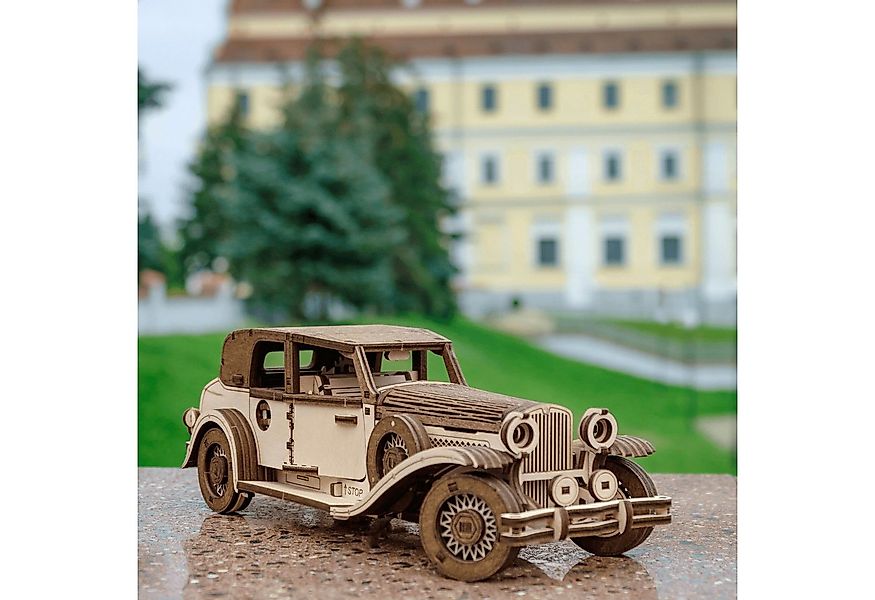Eco Wood Art Modellbausatz Eco-Wood-Art Ferdinand Retro-Auto Mechanisches H günstig online kaufen