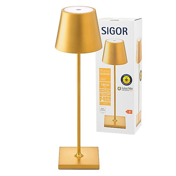 SIGOR Tischleuchte Sigor Akku-Tischleuchte NUINDIE 380mm günstig online kaufen
