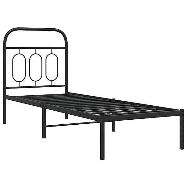vidaXL Bett Bettgestell mit Kopfteil Metall günstig online kaufen