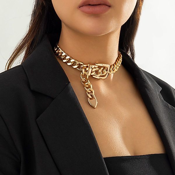 RWEUOQ Kette mit Anhänger Chunky Halskette günstig online kaufen