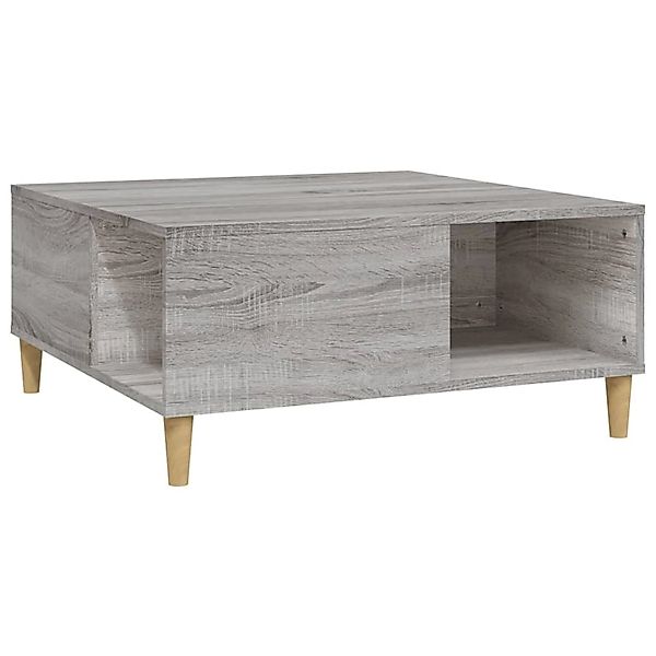 vidaXL Couchtisch Grau Sonoma 80x80x36,5 cm Holzwerkstoff Modell 5 günstig online kaufen