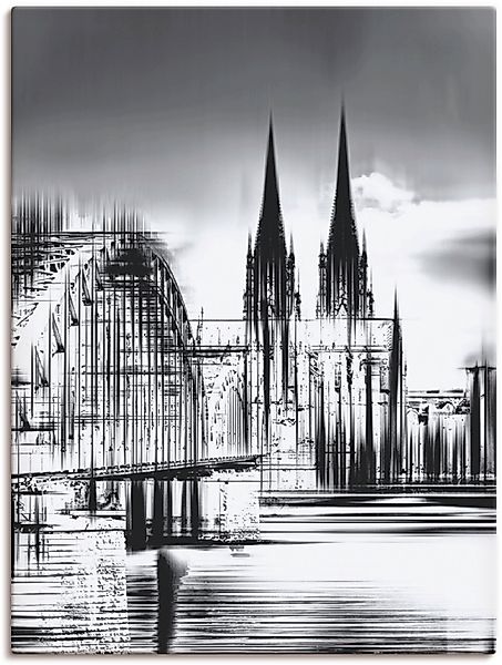 Artland Wandbild "Köln Skyline Collage III", Deutschland, (1 St.), als Lein günstig online kaufen