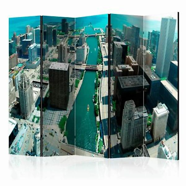 artgeist Paravent Urban architecture of Chicago II [Room Dividers] mehrfarb günstig online kaufen