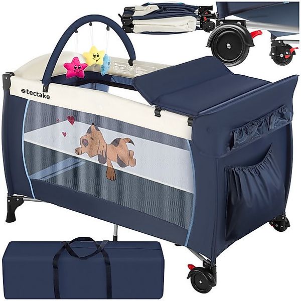 tectake Baby-Reisebett Kinder Reisebett, klappbar und höhenverstellbar günstig online kaufen