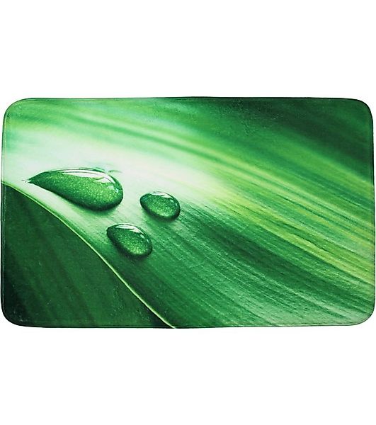 Sanilo Badematte Green Leaf, rutschhemmend, waschbar, schnelltrocknend, Pol günstig online kaufen