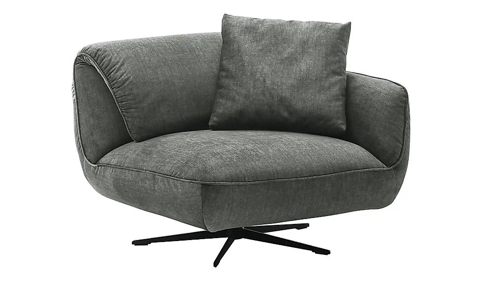 pop Drehsessel aus Flachgewebe Ventus ¦ grau ¦ Maße (cm): B: 101 H: 111 T: günstig online kaufen
