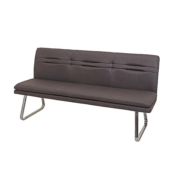 BERLINLODGE Sitzbank 90x180x59cm Sitzhöhe 49cm Rückenlehne Stoff/Textil Ede günstig online kaufen