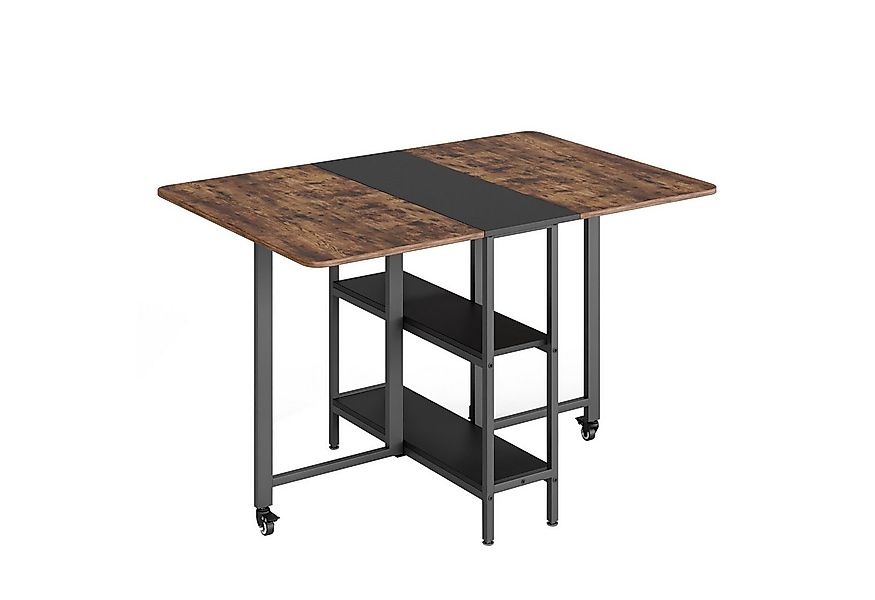 Mondeer Esstisch Klappbarer (1 Tisch), Gestell aus Metall, mit Zwei offene günstig online kaufen