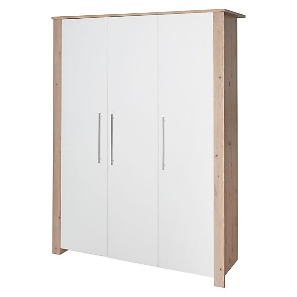 roba® Kinderkleiderschrank Malo 3-türig Weiß lackiert günstig online kaufen