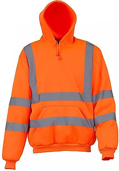 YOKO Warnschutz-Shirt Herren Hi Vis Pull-Over Hoodie / EN ISO20471 Klasse 3 günstig online kaufen