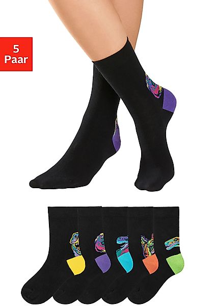 H.I.S Freizeitsocken (Packung, 5-Paar) mit farbenfrohen günstig online kaufen