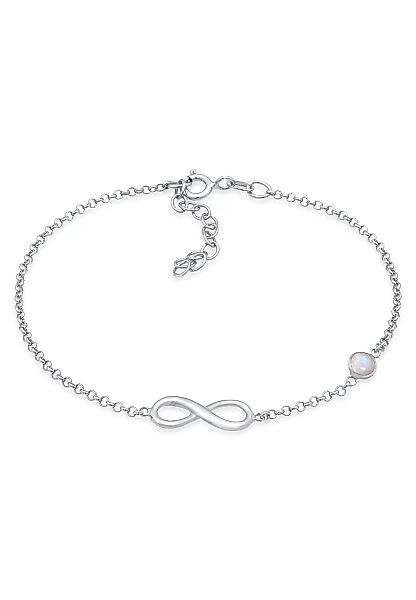 Elli Armband "Infinity Unendlich Zeichen Mondstein 925 Silber" günstig online kaufen
