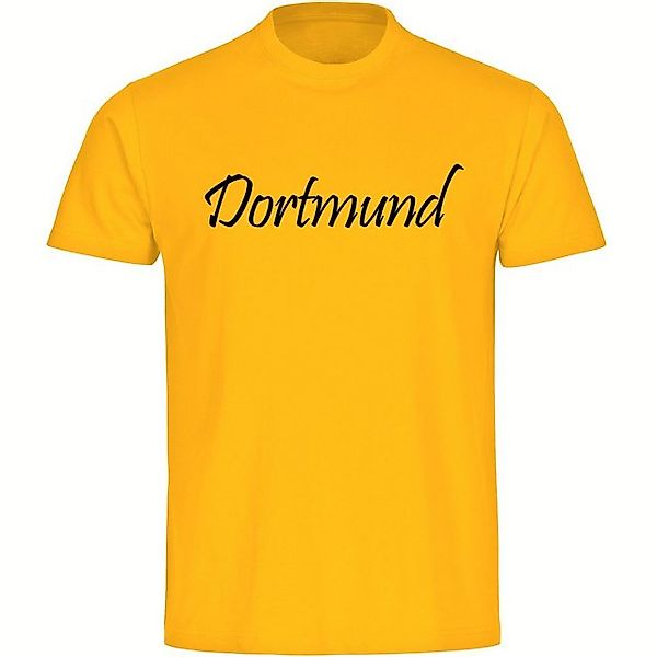 multifanshop T-Shirt Herren Dortmund - Schriftzug - Männer günstig online kaufen