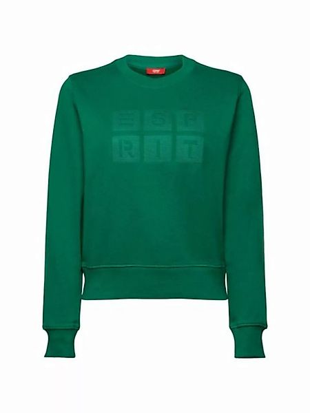 Esprit Sweatshirt Logo-Sweatshirt mit Stickerei, Bio-Baumwolle (1-tlg) günstig online kaufen