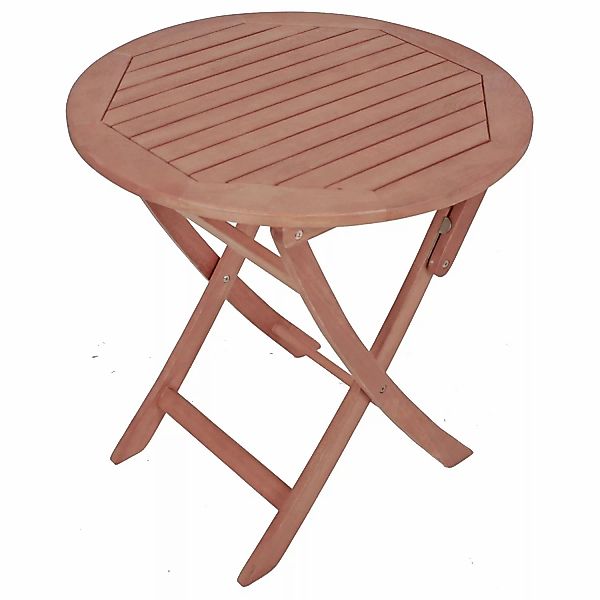 Garden Pleasure Klapptisch Stockholm Rund Braun Ø 70 cm günstig online kaufen