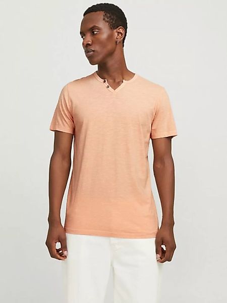 Jack & Jones T-Shirt JJESPLIT NECK TEE SS NOOS mit V-Ausschnitt günstig online kaufen