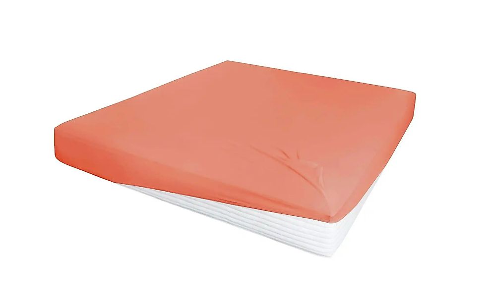 Jersey-Elastan Boxspringlaken   ¦ orange ¦ Maße (cm): B: 100 H: 28 Bettware günstig online kaufen