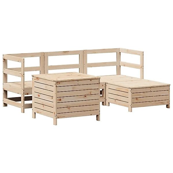 vidaXL 5-Tlg Garten-Sofagarnitur Massivholz Kiefer 3250488 günstig online kaufen
