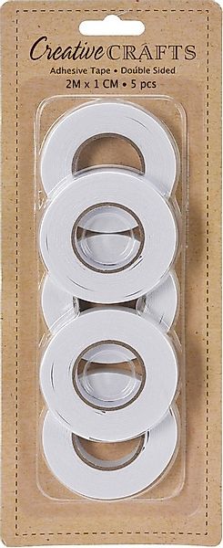 Koopman Doppelklebeband Kleberollen Bastelband Doppelseitig Rollen 5 er SEt günstig online kaufen