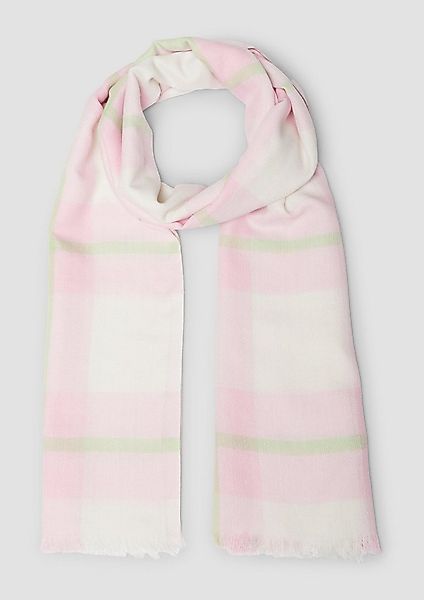 s.Oliver Schal Tuch, Leichter Schal mit Karomuster günstig online kaufen