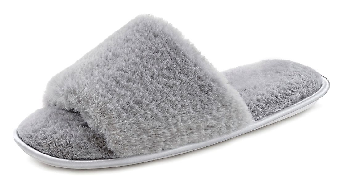 Vivance Hausschuh "Pantolette, Pantoffel," mit kuscheligem, warmen Fellimit günstig online kaufen