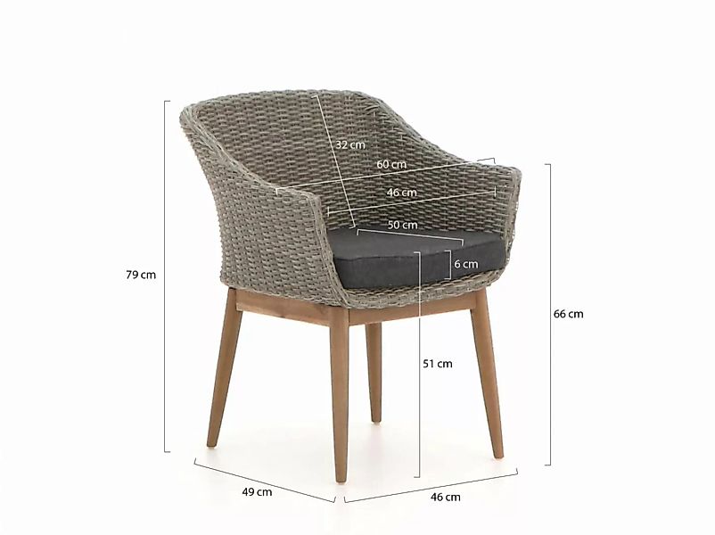 Intenso Bordano/ROUGH-S 160 cm Gartenmöbel-Set 5-teilig günstig online kaufen