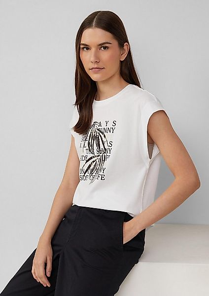 s.Oliver Kurzarmshirt T-Shirt T-Shirt im Relaxed Fit mit Folienprint günstig online kaufen