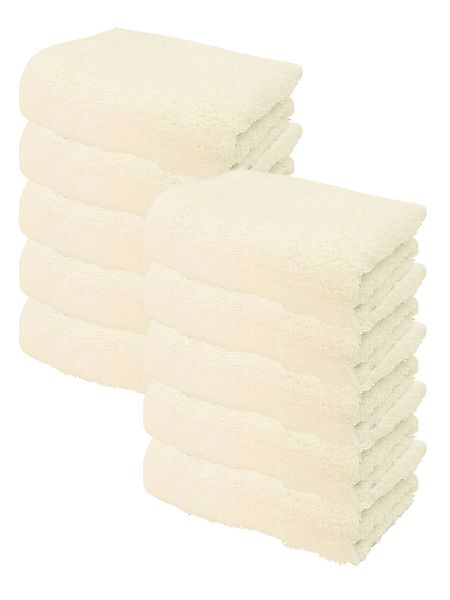 Julie Julsen Handtücher 10-Handtücher-Naturweiß, Bio-Baumwolle (10-St) günstig online kaufen