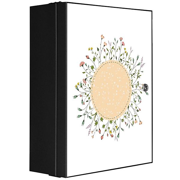 Banjado XXL Medizinschrank Abschliessbar 35x46x15cm Arzneischrank Anthrazit günstig online kaufen