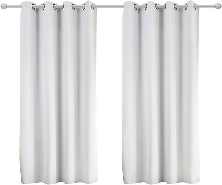 Woltu Vorhang (2 St), Ösen, blickdicht, Leichte Wärmeisolierend Kälteschutz günstig online kaufen