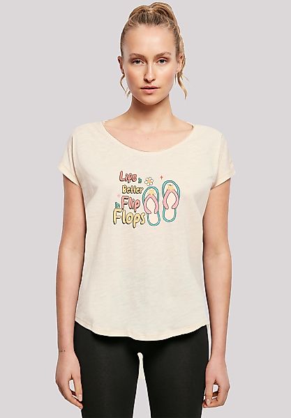 F4NT4STIC T-Shirt "Life Is Better In Flip Flops", Premium Qualität günstig online kaufen