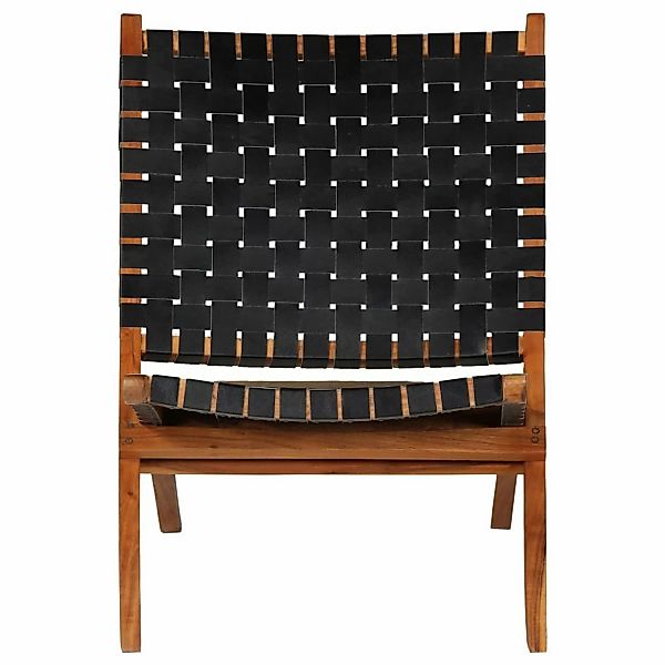 vidaXL Hocker Relaxstuhl Klappbar Kreuzstreifen Schwarz günstig online kaufen