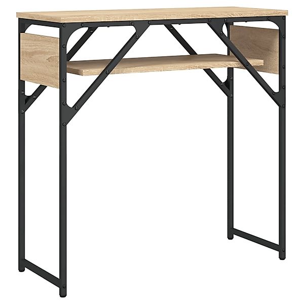vidaXL Konsolentisch mit Ablage Sonoma-Eiche 75x30x75cm Holzwerkstoff 83779 günstig online kaufen