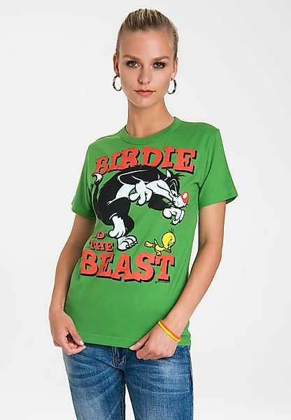 LOGOSHIRT T-Shirt "Looney Tunes – Sylvester & Tweety", mit lizenziertem Pri günstig online kaufen