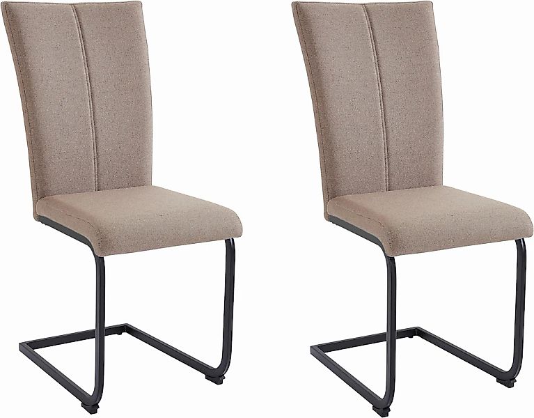 Home affaire Freischwinger "Nils" (Set) 2 Stk. Feinstruktur  Microfaser Stu günstig online kaufen