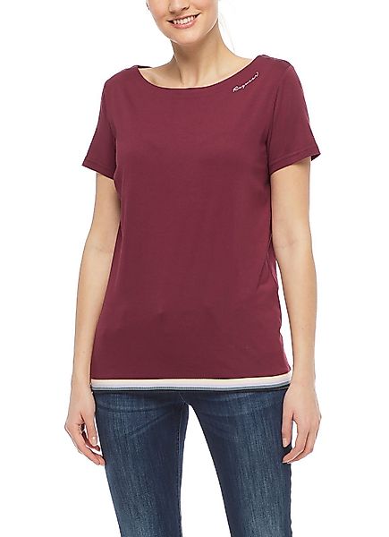 Ragwear T-Shirt Damen Candice Wine Red, günstig online kaufen
