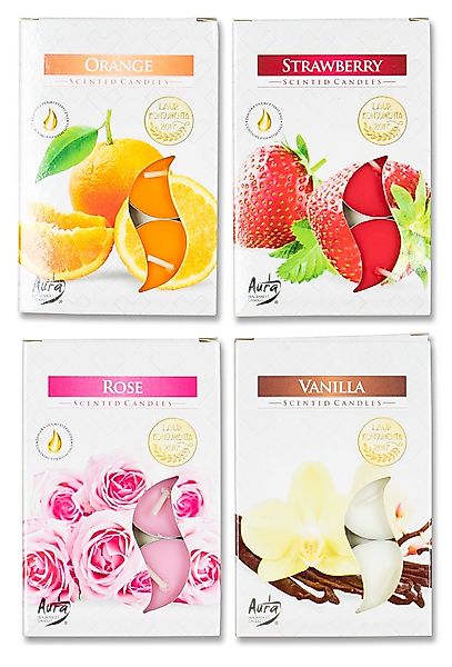 Levandeo® Duftkerze, 24er Kerzen 4x6 Stück günstig online kaufen