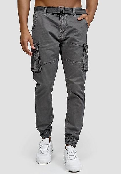 Indicode Cargohose Herren Kerr Cargo Hose Herrenhose aus elastischer Baumwo günstig online kaufen