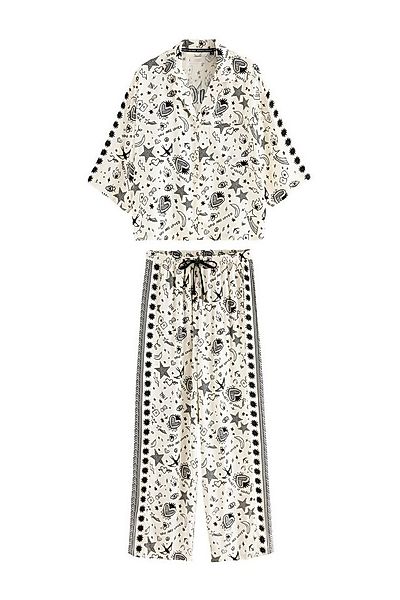 Rockett St George Pyjama Rockett St George Web-Schlafanzug mit Knöpfen (2 t günstig online kaufen
