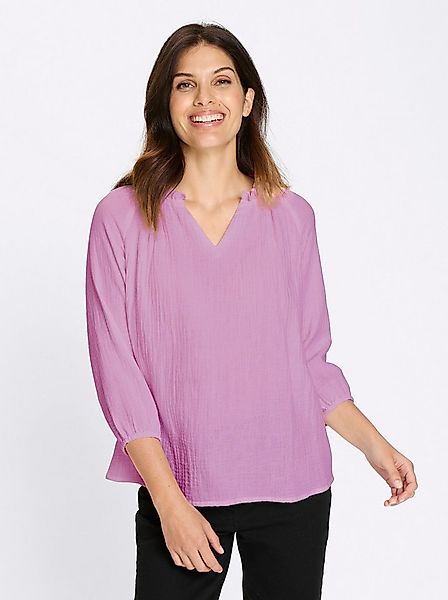 Sieh an! Klassische Bluse Schlupf-Bluse . günstig online kaufen