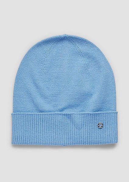s.Oliver Strickmütze Mütze Mütze aus Feinstrick mit Logo-Ring günstig online kaufen